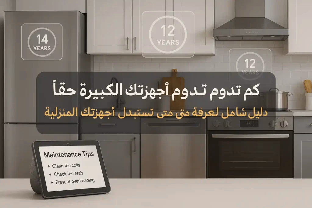 كم يجب أن تدوم الأجهزة الكبرى ومتى يجب استبدالها