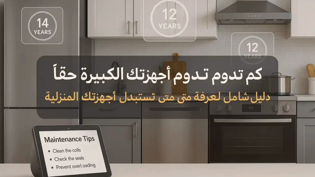 كم يجب أن تدوم الأجهزة الكبرى ومتى يجب استبدالها