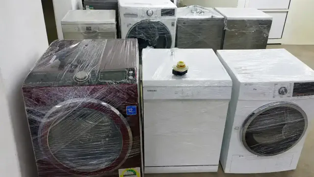 مجففات ملابس بعد الصيانة داخل ورشة الماهر في مكة