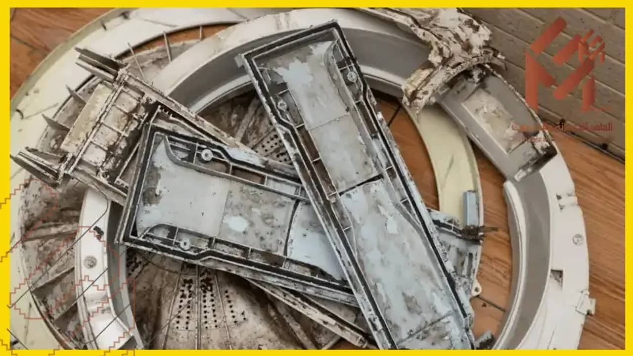 قطع داخلية من غسالة ملابس بعد سنوات استخدام
